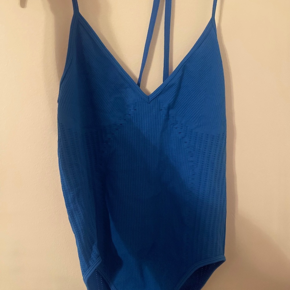 Blue bodysuit